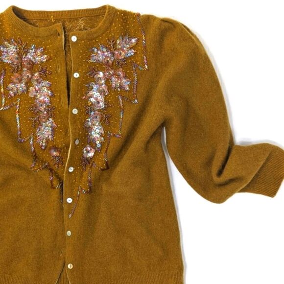 Vintage Beaded Angora Sweater - Picture 5 of 11